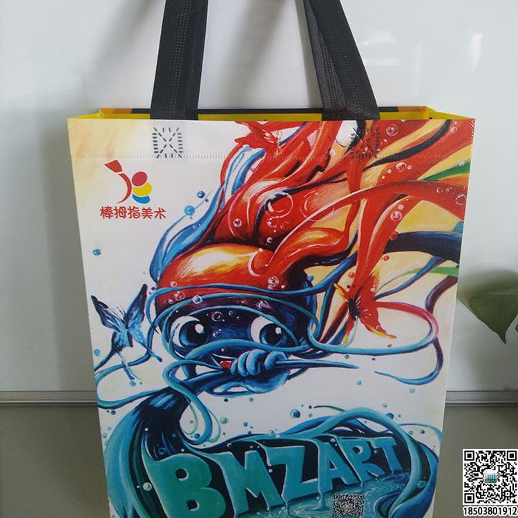 教育培训班无纺布袋 学校辅导机构无纺布手提袋广告袋宣传袋  第3张