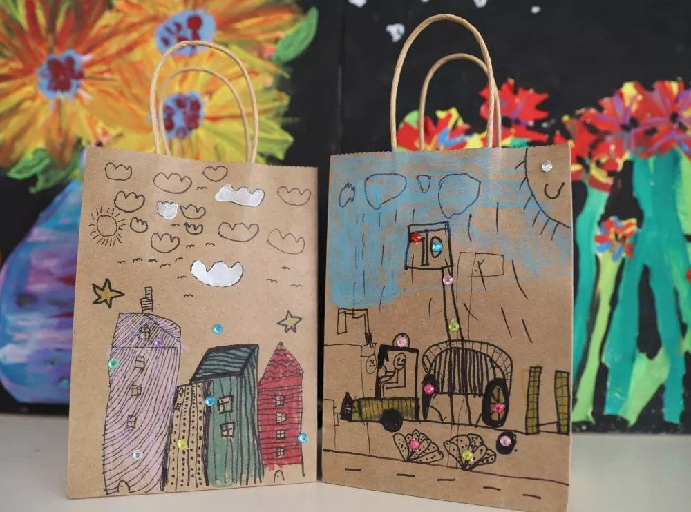 美工教室 | 牛皮纸袋创意画  第13张