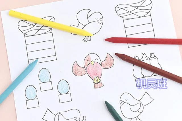 儿童环保手工：回收牛皮纸袋制作小鸟乐园(步骤图解)  第1张